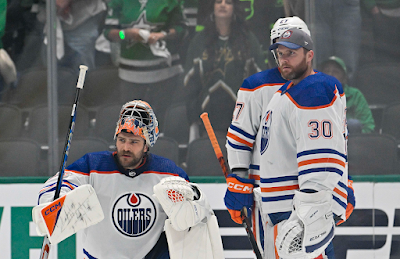 Viktor Arvidsson has drawn back into the lineup for the Oilers, while Calvin Pickard will suit up as backup to Stuart Skinner in Game 4